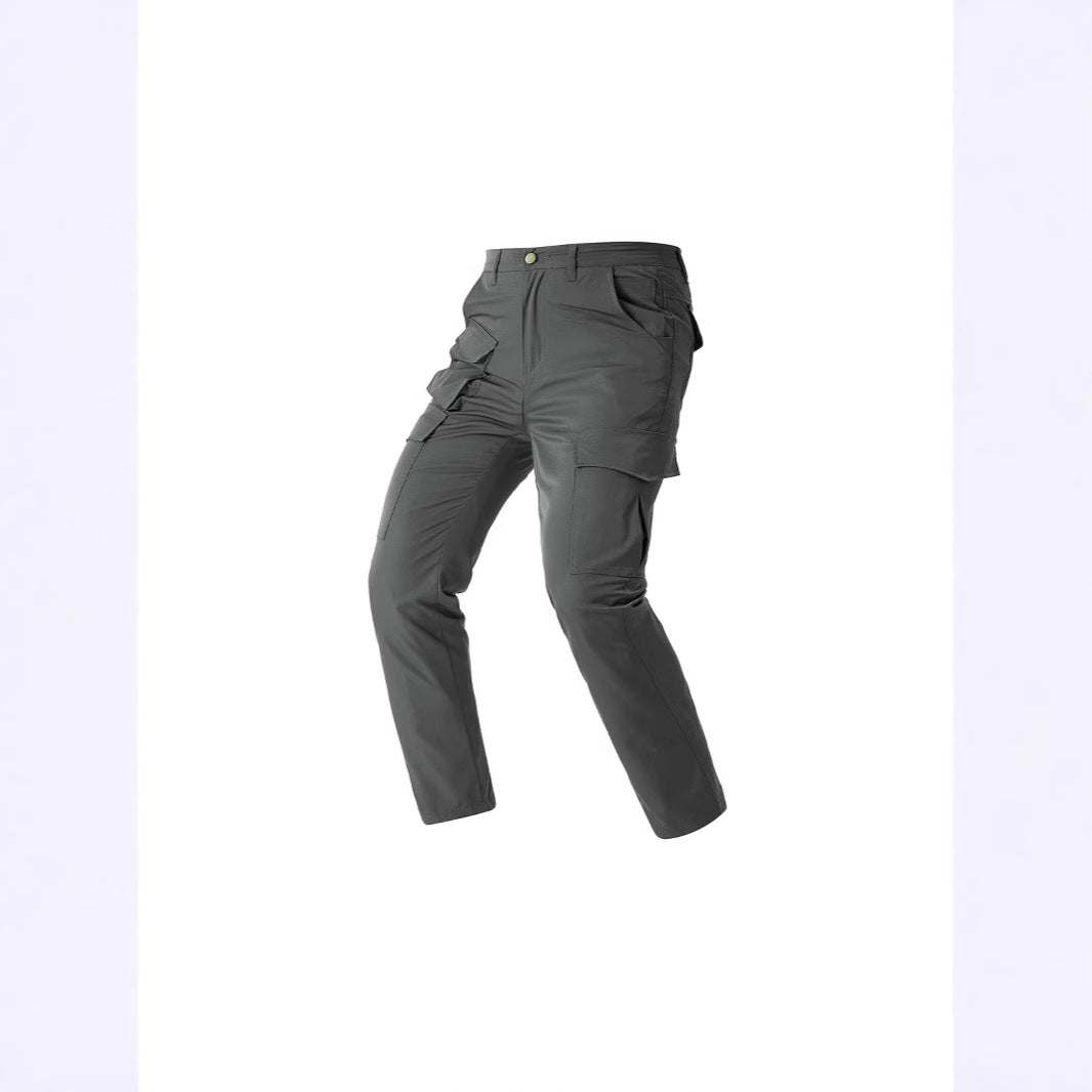 Herren Cargohosen mit vielseitigen Funktionstaschen und elastischem Bund Aliams