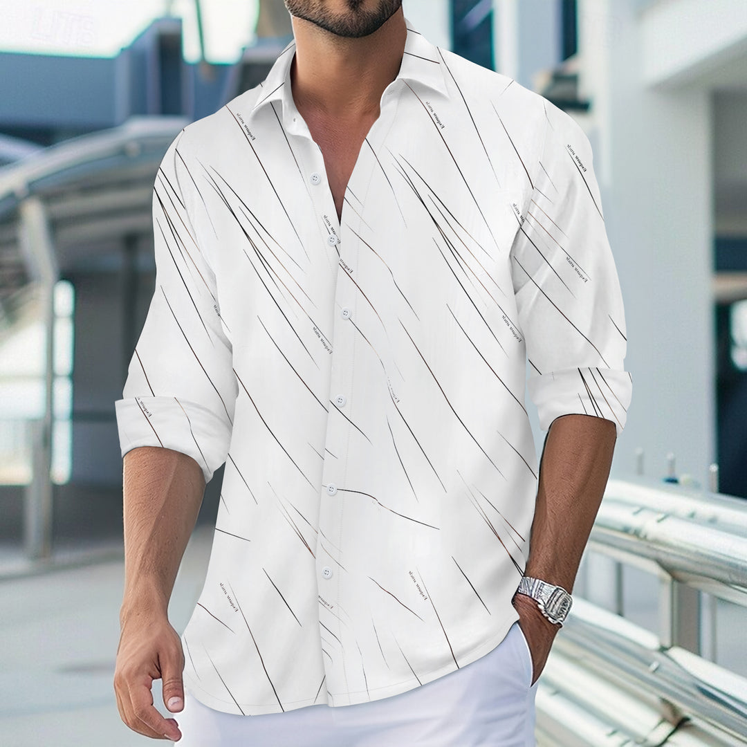 Herren Hemd mit modernem, dynamischem Design und klassischem Schnitt Aliams