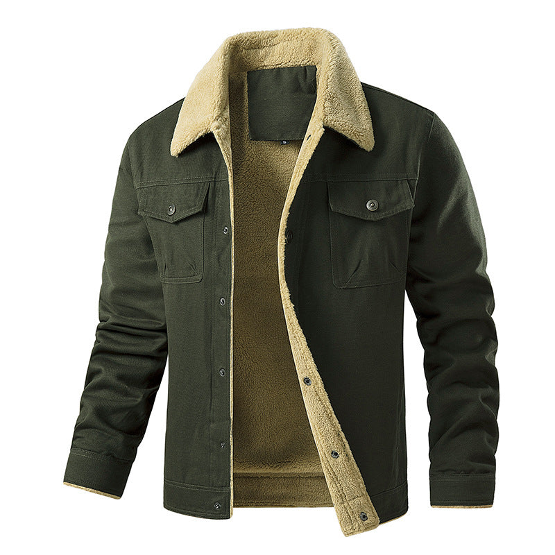 Herren gefütterte Utility-Jacke mit Teddyfutter Aliams