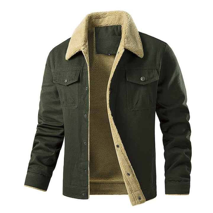 Herren gefütterte Utility-Jacke mit Teddyfutter Aliams
