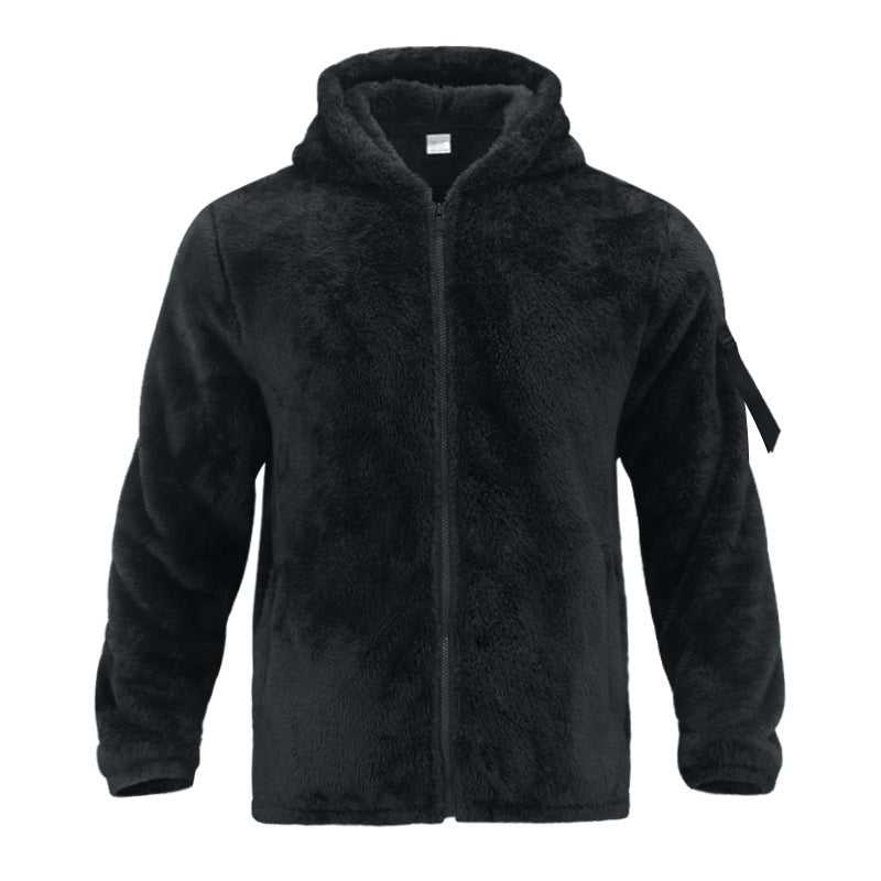 Herren Bequeme Fleecejacke mit hohem Kragen und praktischen Taschen Aliams