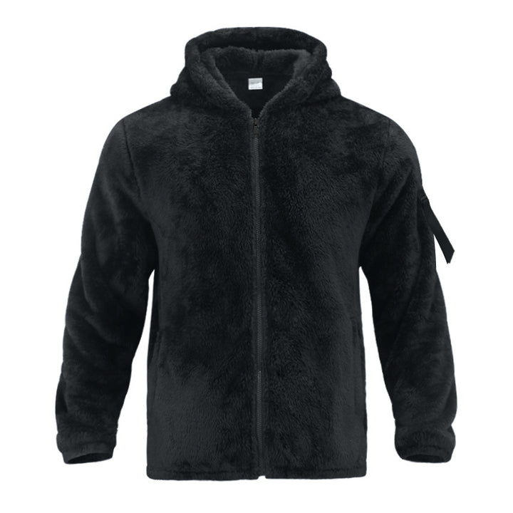 Herren Bequeme Fleecejacke mit hohem Kragen und praktischen Taschen Aliams