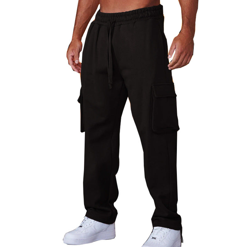 Herren Cargo-Jogginghose mit verstellbarem Bund und praktischen Seitentaschen Aliams