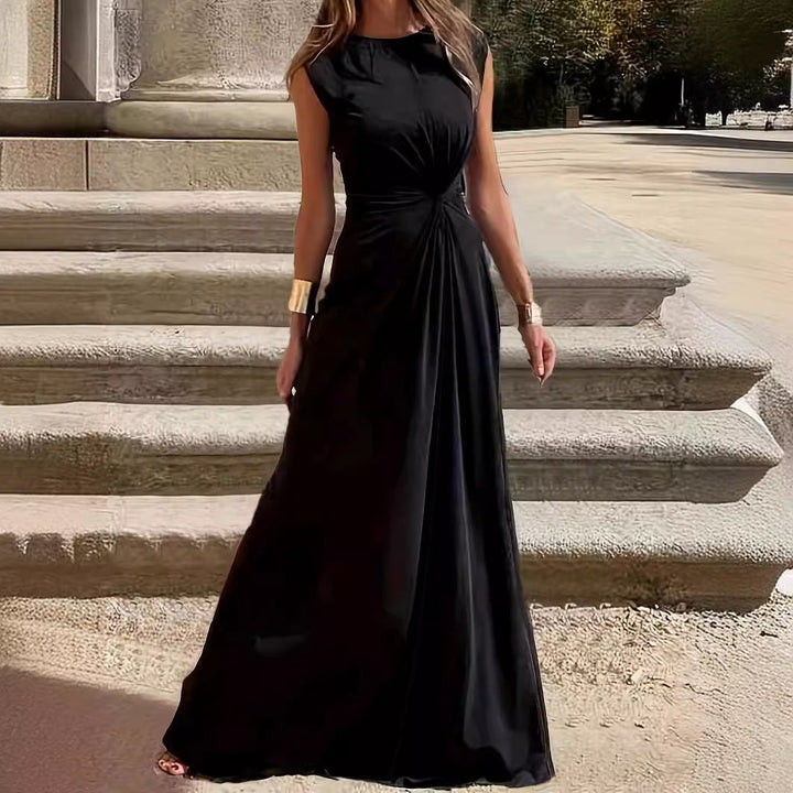 Damen Elegantes Abendkleid mit Schickem Faltenwurf und Figurbetontem Schnitt Aliams