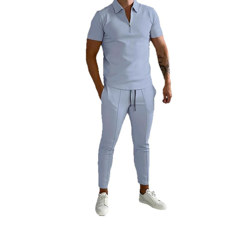 Herren athletisches Freizeitset mit funktionalem Reißverschluss Aliams