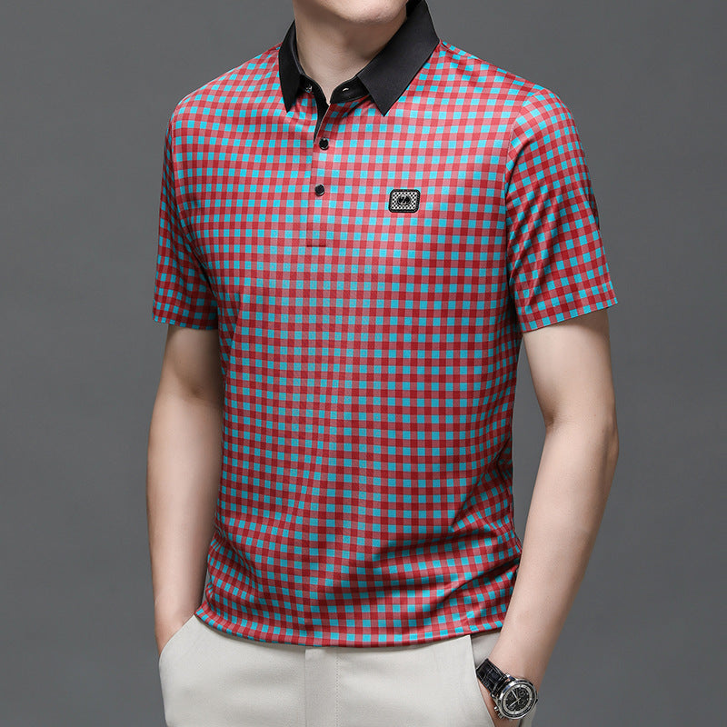 Herren Karomuster Poloshirt Aliams