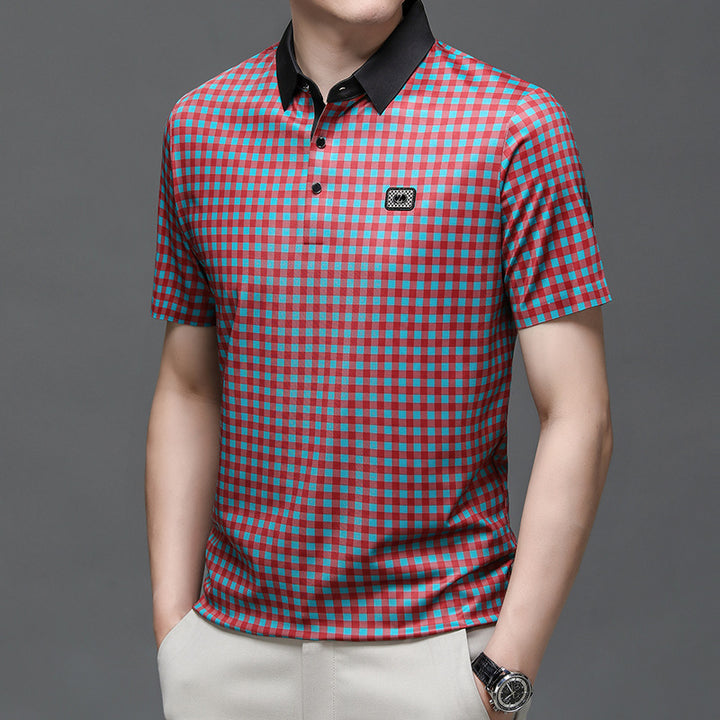 Herren Karomuster Poloshirt Aliams