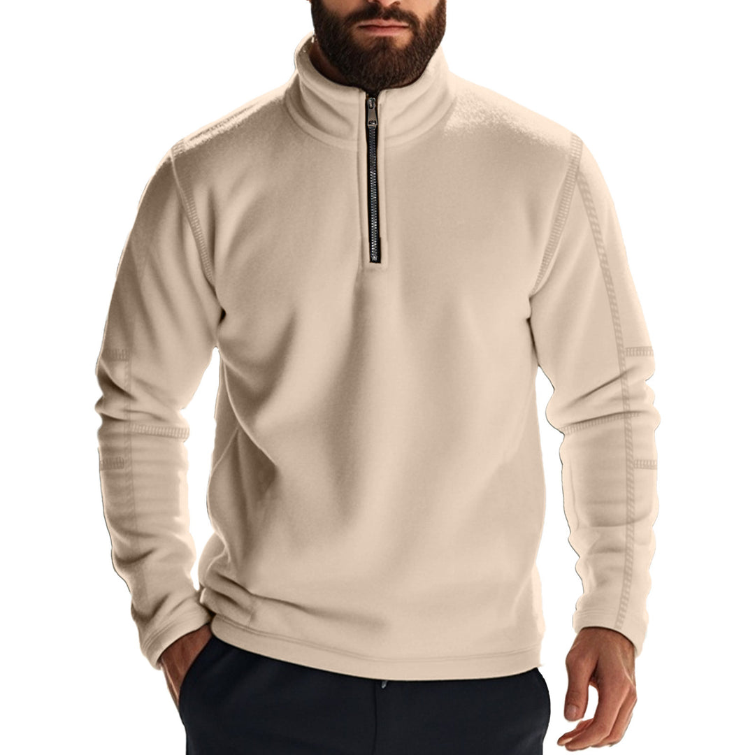 Herren Fleece-Pullover mit praktischem Reißverschluss Aliams