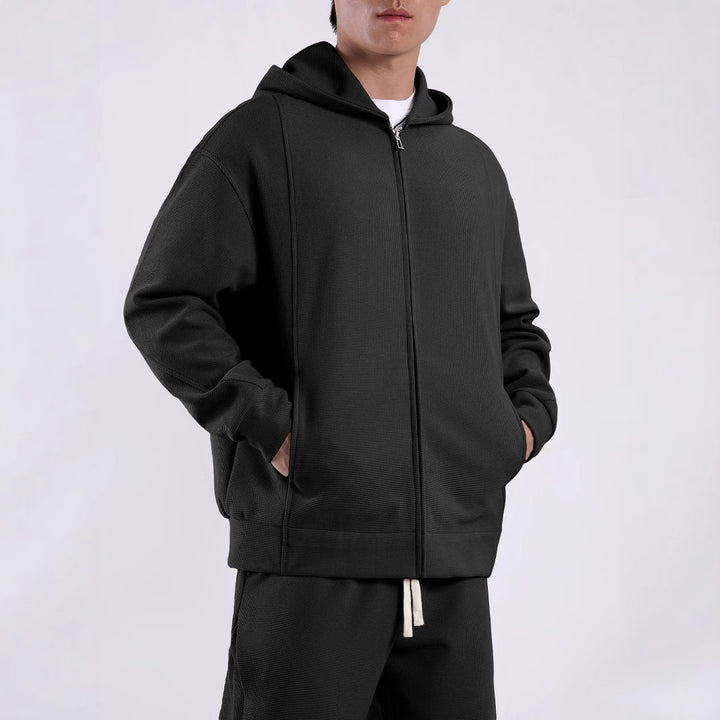 Herren Freizeitjacke mit strukturiertem Design und praktischen Taschen Aliams