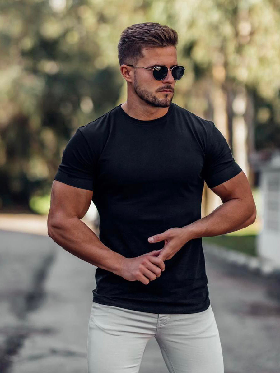 Herren körperbetontes T-Shirt Aliams