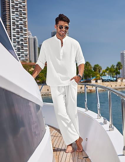 Herren Relaxed Fit Küsten Lounge Set Aliams