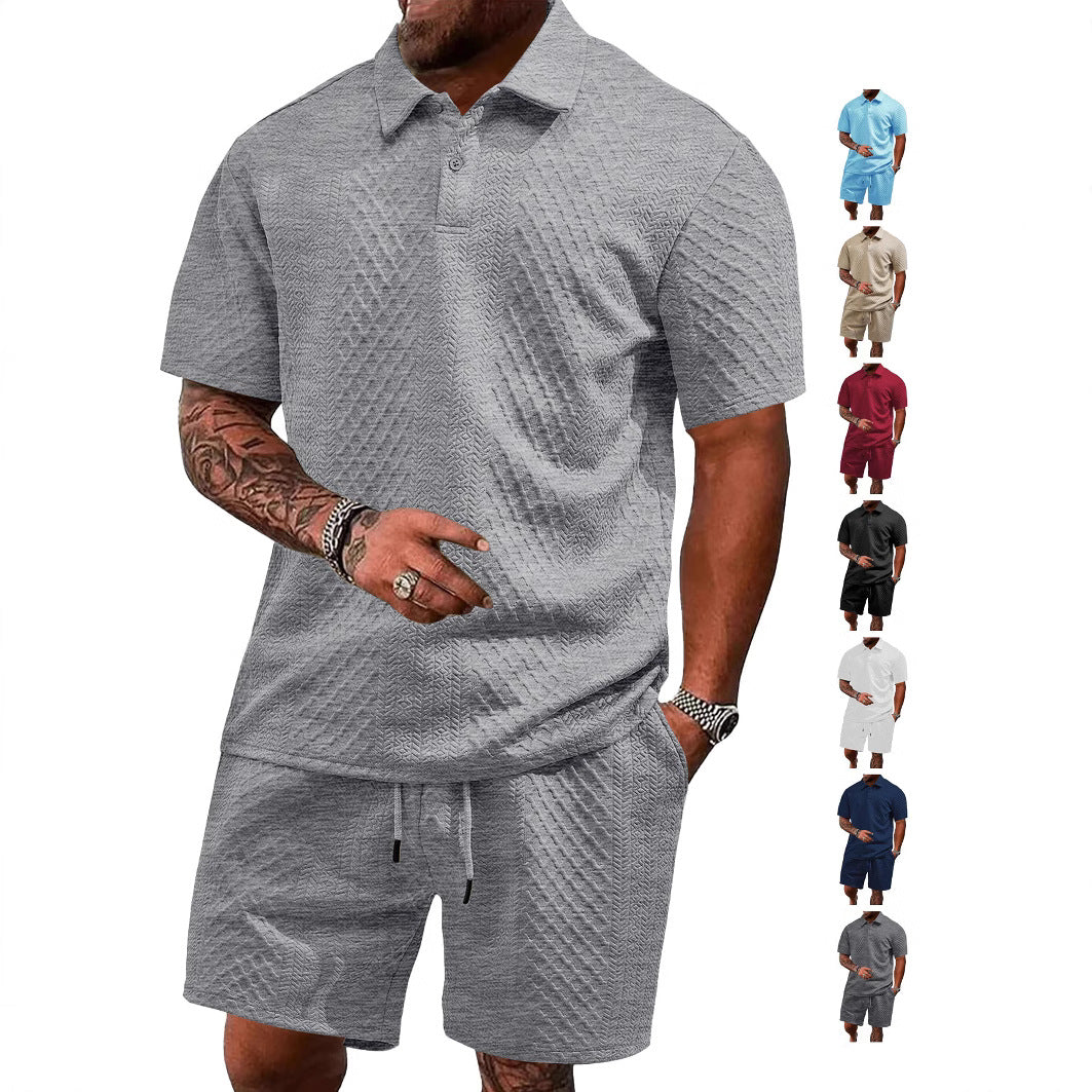 Herren Sportliches Poloshirt mit Shorts Aliams