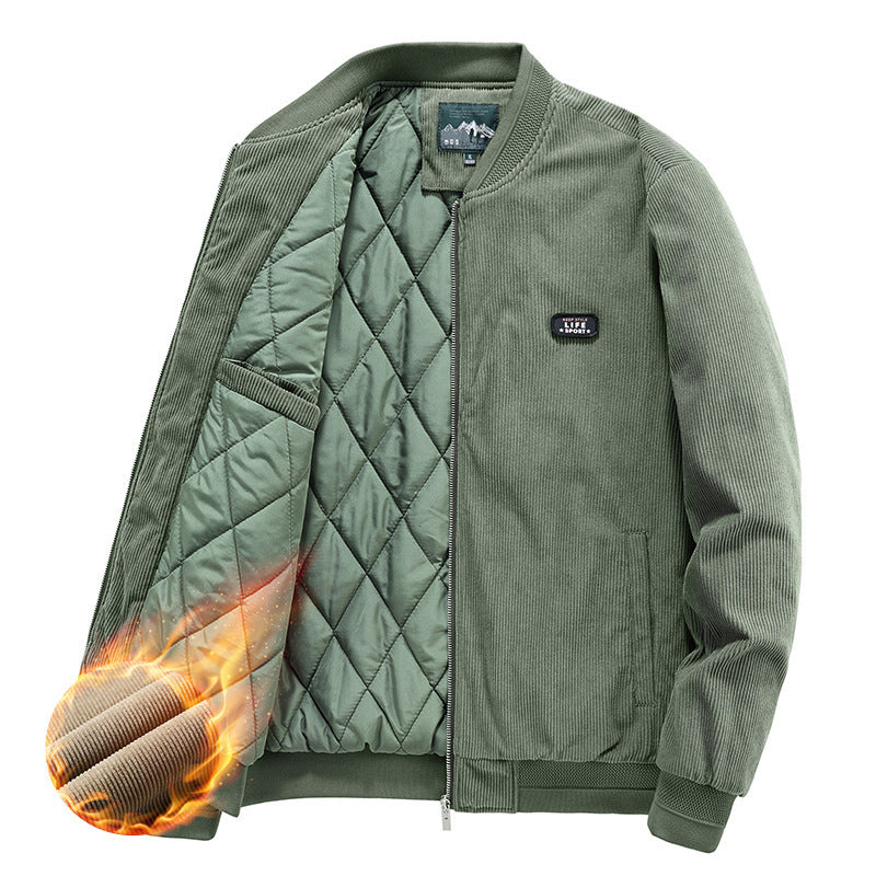 Herren Bomberjacke mit isolierendem Innenfutter und praktischem Stehkragen Aliams