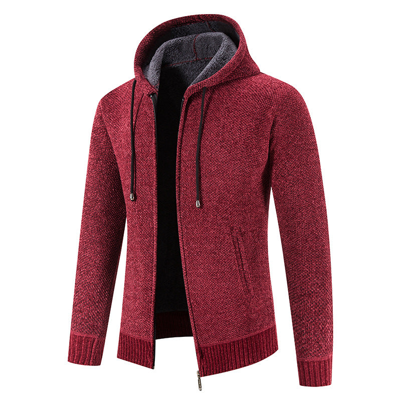 Herren Kapuzenjacke mit weichem Innenfutter und innovativem Design Aliams
