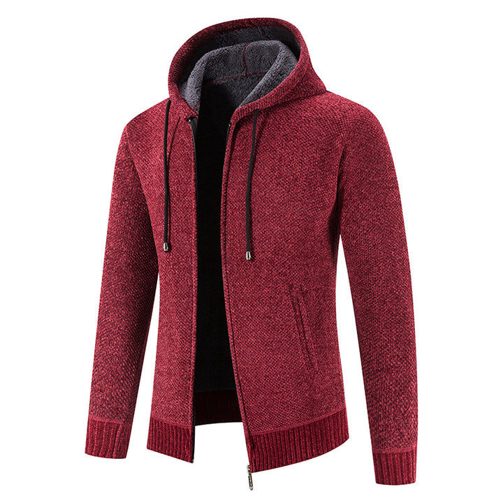 Herren Kapuzenjacke mit weichem Innenfutter und innovativem Design Aliams