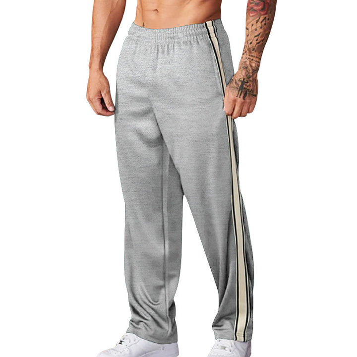 Herren sportliche Trainingshose mit seitlichen Streifen Aliams