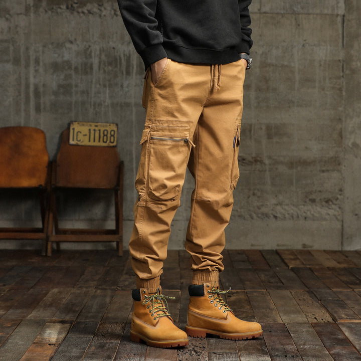 Herren Cargo-Pants mit funktionalen Taschen und elastischem Bund Aliams