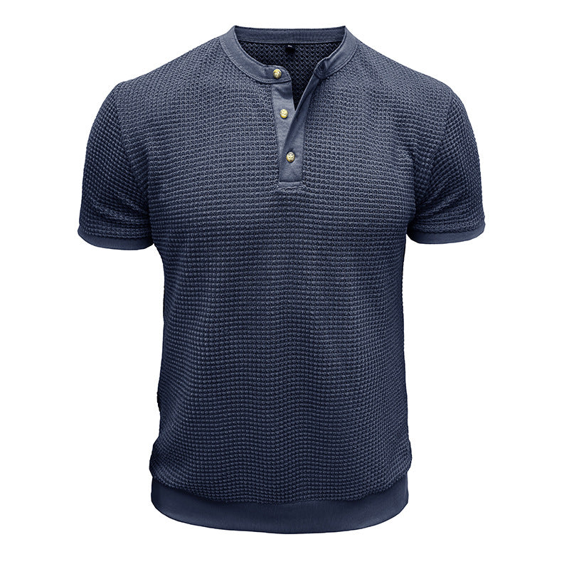 Herren Kurzarm-Shirt mit Knopfleiste Aliams