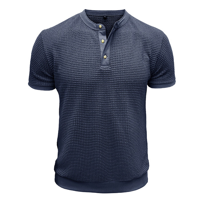 Herren Kurzarm-Shirt mit Knopfleiste Aliams