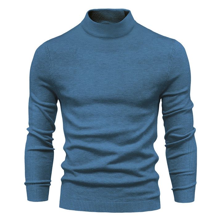 Herren komfortabler Rollkragenpullover aus weichem Strick Aliams