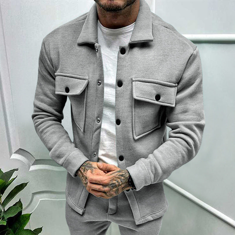 Herren Utility Jacke mit praktischen Taschen und modernem Schnitt Aliams