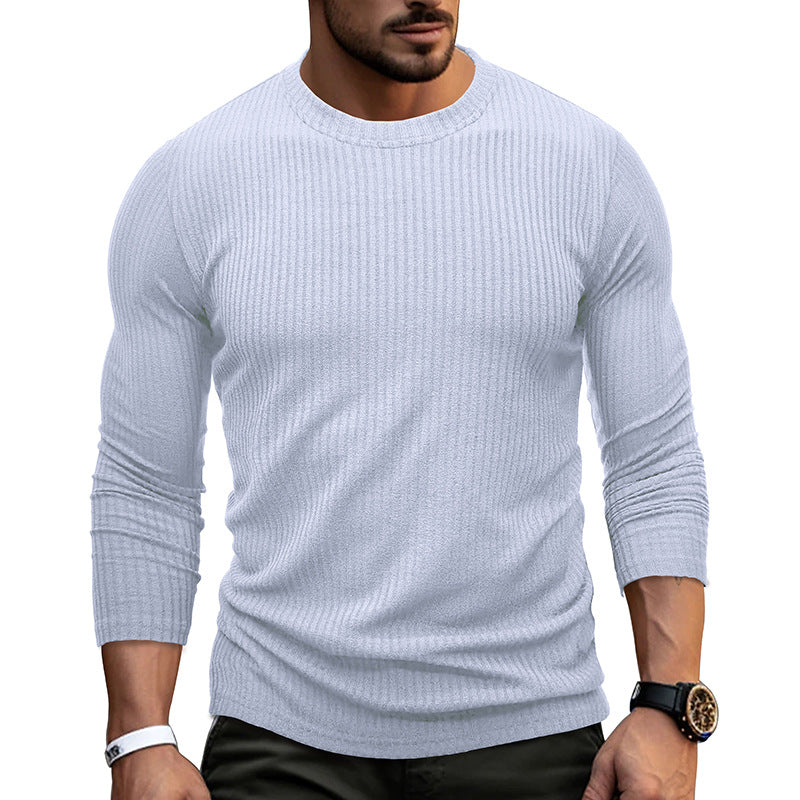 Herren Feinstrickpullover mit modischem Rippdesign und elegantem Schnitt Aliams