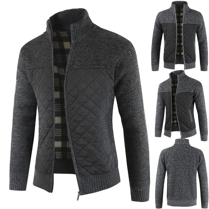 Herren Steppjacke mit Strickdetails Aliams