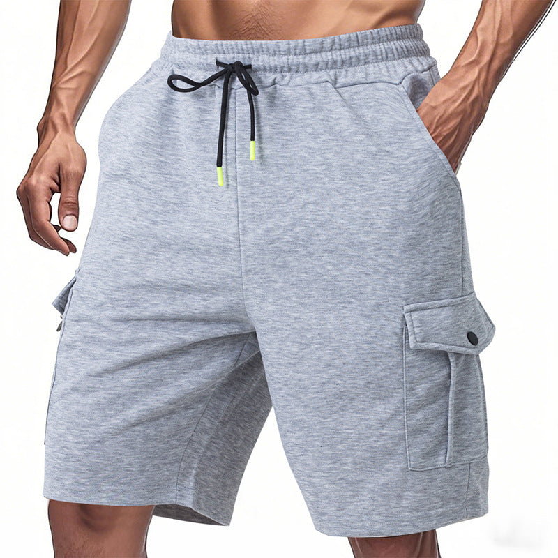 Herren funktionale Sportshorts mit praktischen Seitentaschen und elastischem Bund Aliams