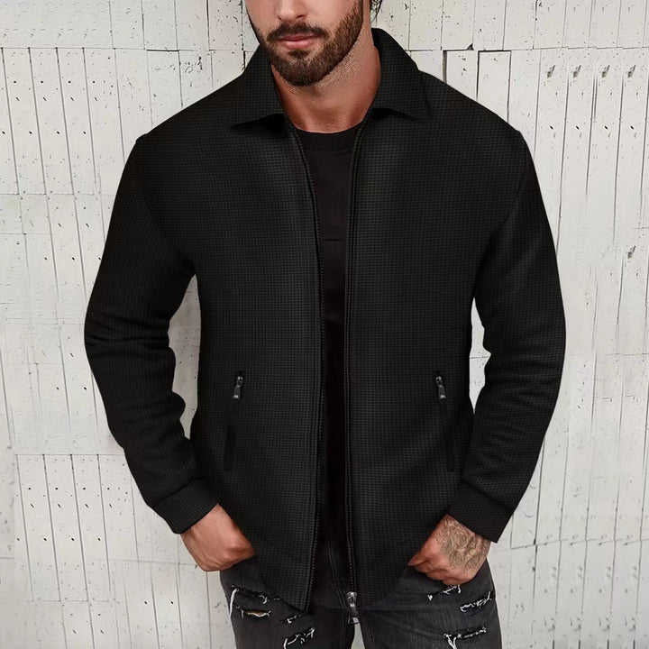 Herren elegante Steppjacke mit Reißverschluss Aliams