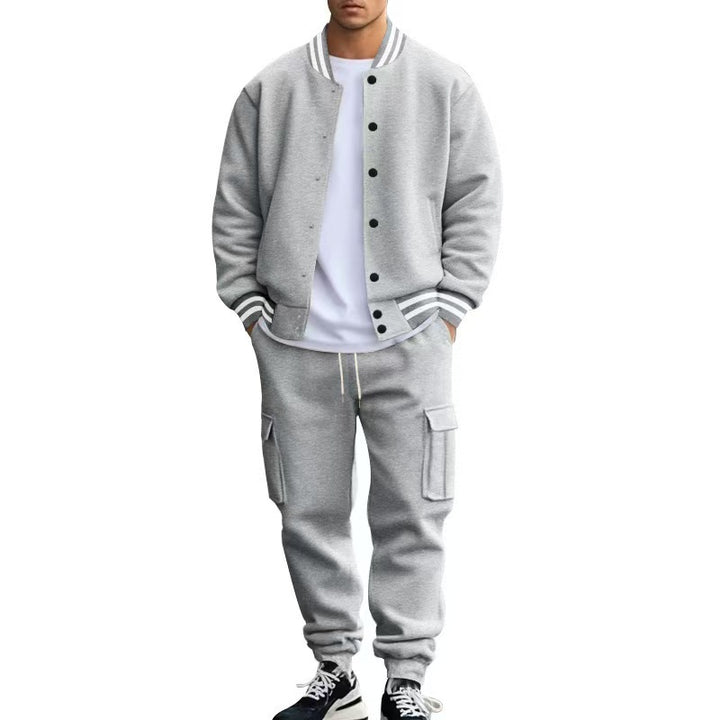 Herren bequemer und stilvoller Sweater und Jogginghose Set Aliams