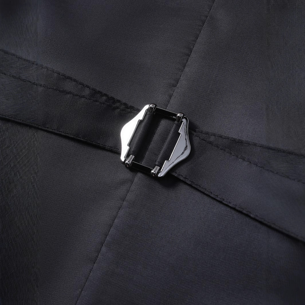 Herren elegante Paisley-Weste mit glänzendem Finish Aliams