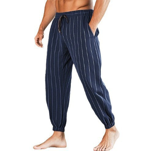 Herren Freizeithosen mit modernem Streifenmuster Aliams