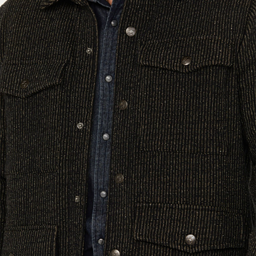 Herren robuste Baumwolljacke im lässigen Design mit aufgesetzten Taschen Aliams