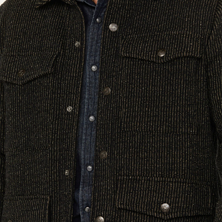 Herren robuste Baumwolljacke im lässigen Design mit aufgesetzten Taschen Aliams