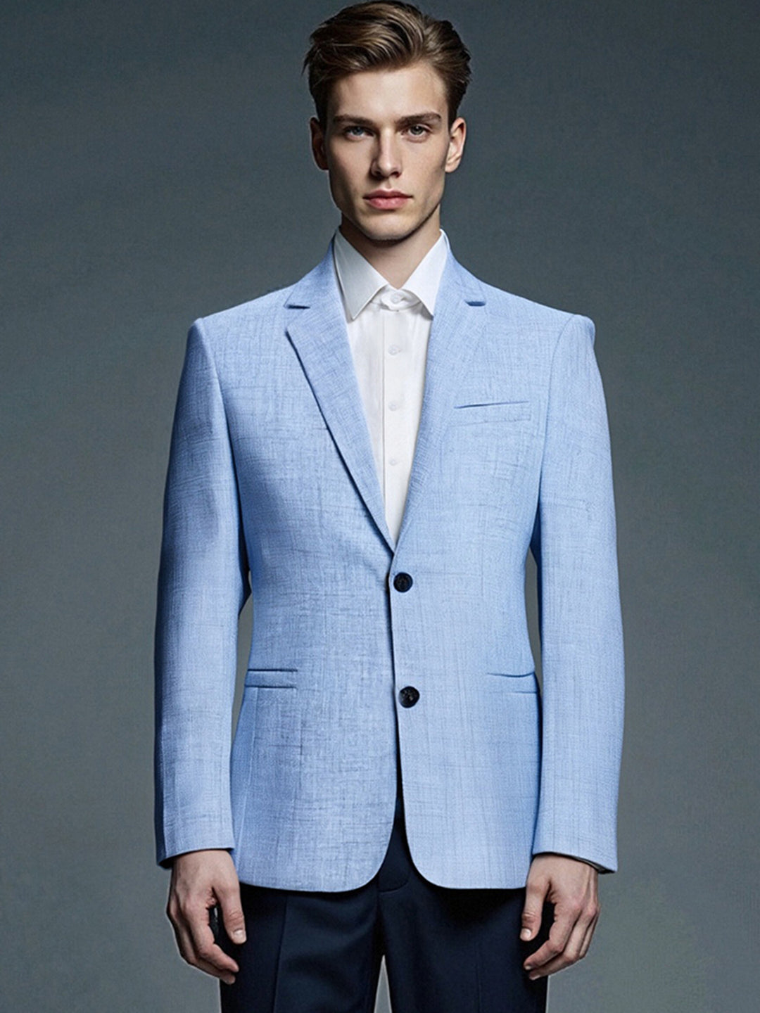 Herren eleganter strukturierten Anzugjacke Aliams