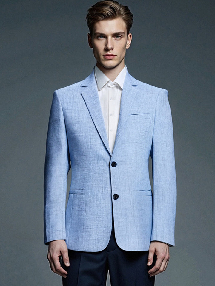 Herren eleganter strukturierten Anzugjacke Aliams