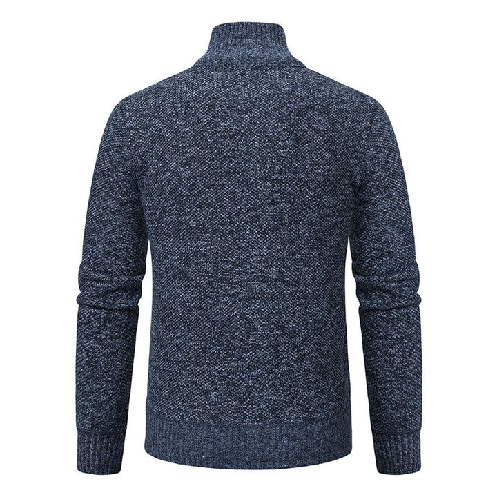Herren Pullover mit Stehkragen und attraktivem Zipper Aliams