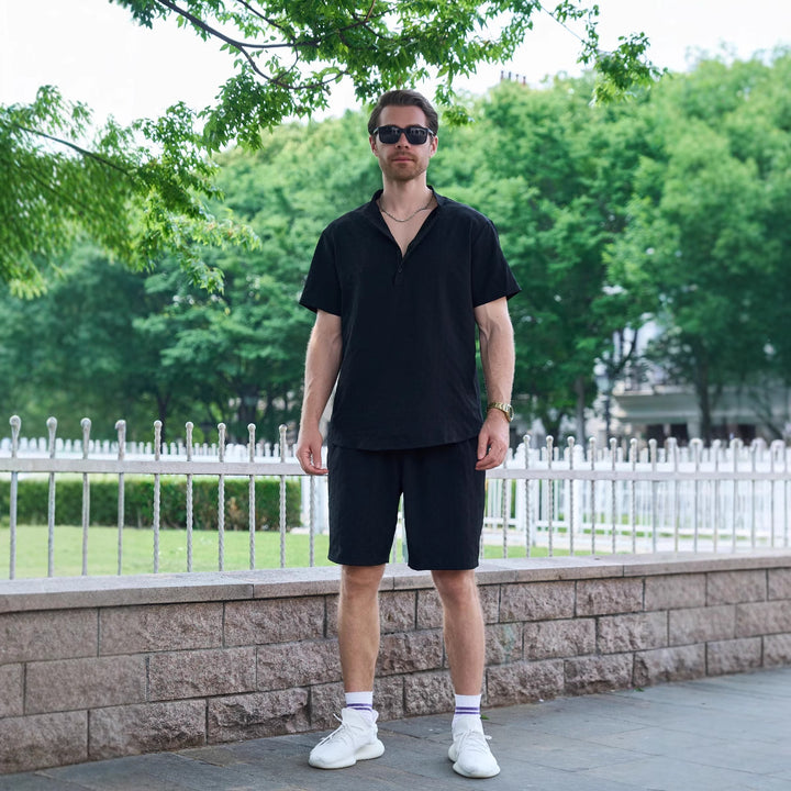 Herren Freizeitanzug aus atmungsaktivem Material mit lässigem Schnitt Aliams