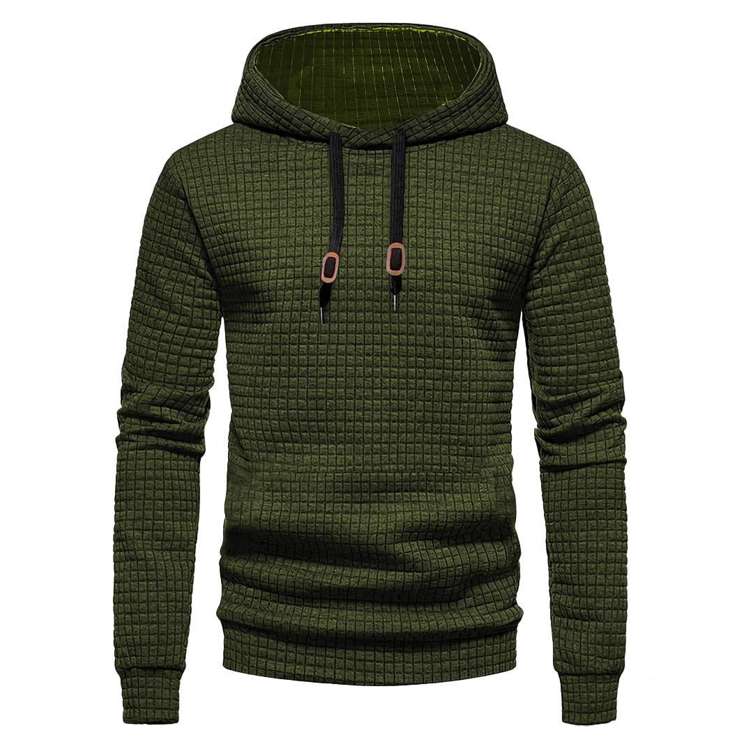 Herren Design-Hoodie mit hochabschließendem Kragen und strukturiertem Gewebe Aliams