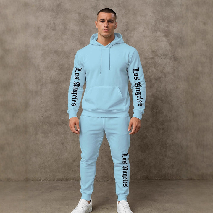 Herren Sportlicher Hoodie- und Jogginghosensatz Aliams