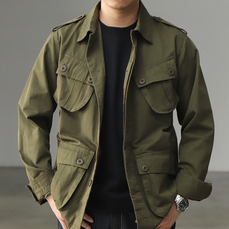 Herren Utility-Jacke mit funktionalen Taschen und klassischem Design Aliams