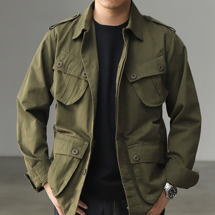 Herren Utility-Jacke mit funktionalen Taschen und klassischem Design Aliams