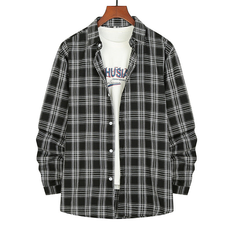 Herren Flanellhemd mit modernem Karomuster und bequemer Passform Aliams