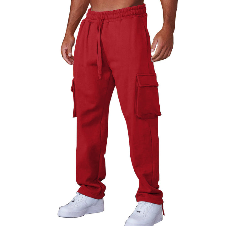 Herren Cargo-Jogginghose mit elastischem Bund und multifunktionalen Taschen Aliams 1754373381