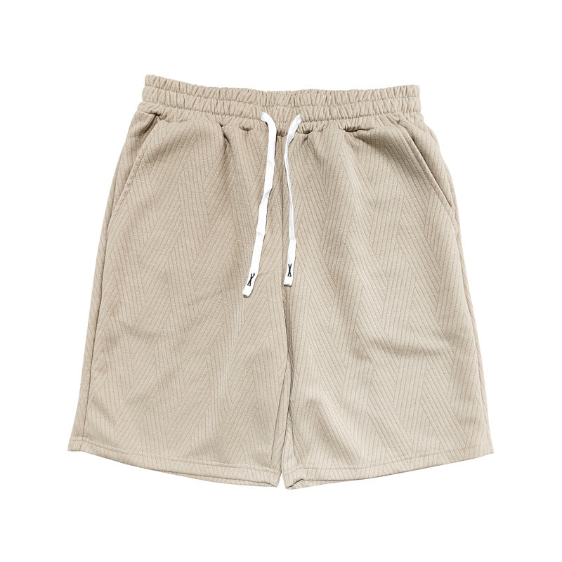 Herren bequeme Sportshorts mit elastischem Bund und seitlichen Taschen Aliams