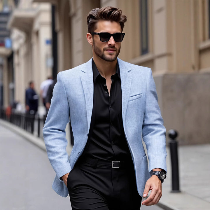 Herren eleganter Blazer aus leichtem Mischgewebe Aliams