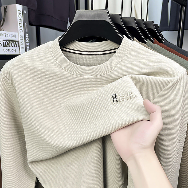 Herren Sport Sweatshirt mit strukturiertem Gewebe und modernem Rundhalsausschnitt Aliams