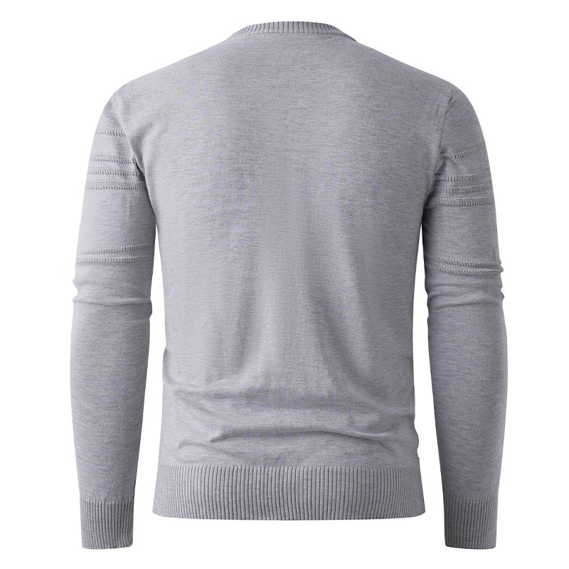 Herren feiner Strickpullover mit strukturiertem Design Aliams