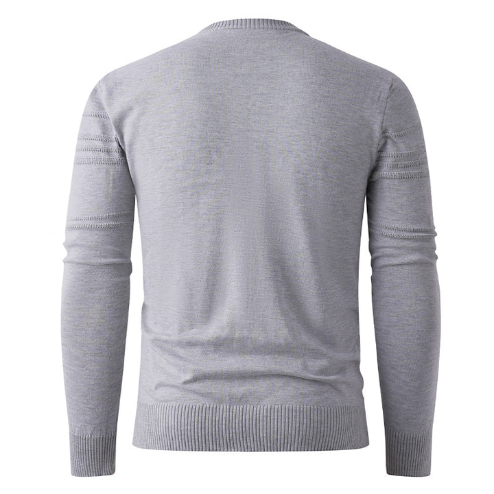 Herren feiner Strickpullover mit strukturiertem Design Aliams