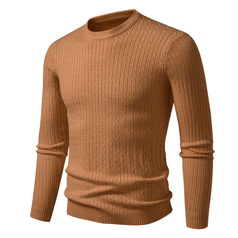 Herren Grobstrickpullover mit elegantem Zopfmuster Aliams